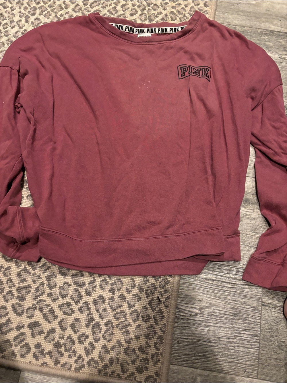 PINK Victoria's Secret Long-Sleeve Crewneck Sweatshirt - Mauve